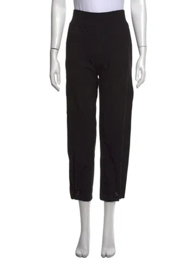 Pre-owned Alice And Olivia Straight Leg Pants In Black