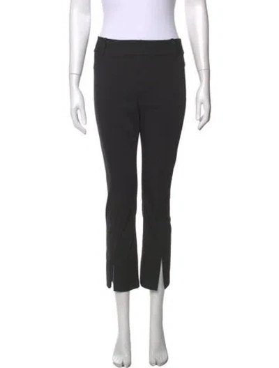 Pre-owned Alice And Olivia Straight Leg Pants In Black