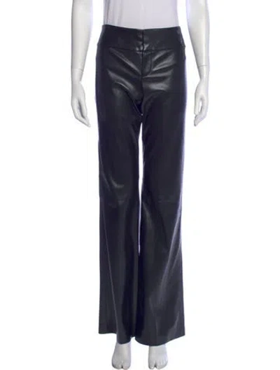 Pre-owned Alice And Olivia Straight Leg Pants In Blue