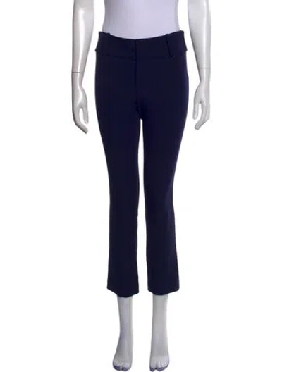 Pre-owned Alice And Olivia Straight Leg Pants In Blue