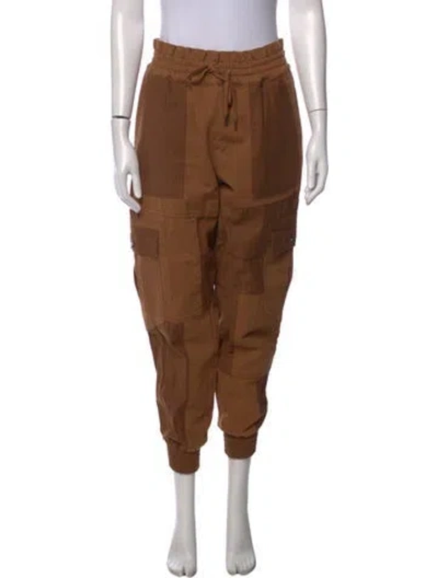 Pre-owned Alice And Olivia Straight Leg Pants In Brown