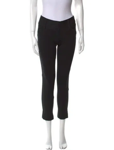 Pre-owned Alice And Olivia Straight Leg Pants In Gray