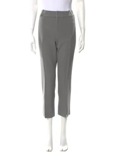 Pre-owned Alice And Olivia Straight Leg Pants In Gray