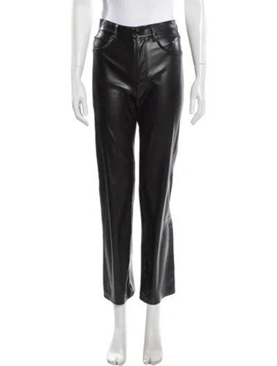Pre-owned Alice And Olivia Straight Leg Pants In Gray