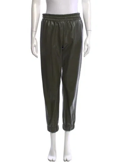 Pre-owned Alice And Olivia Straight Leg Pants In Green