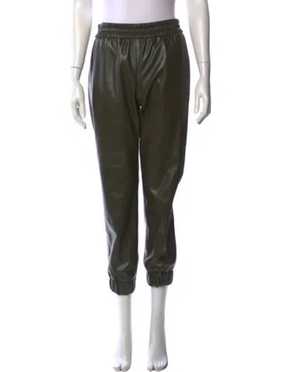 Pre-owned Alice And Olivia Straight Leg Pants In Green