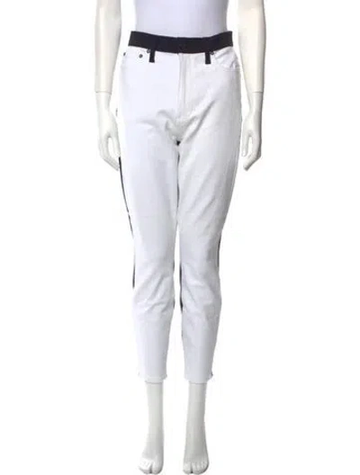 Pre-owned Alice And Olivia Straight Leg Pants In Neutral