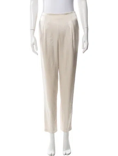 Pre-owned Alice And Olivia Straight Leg Pants In Neutral