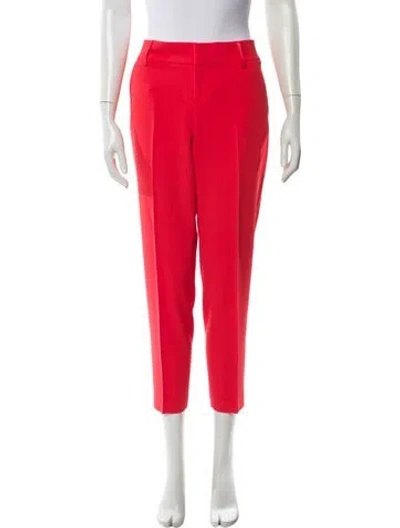 Pre-owned Alice And Olivia Straight Leg Pants In Orange