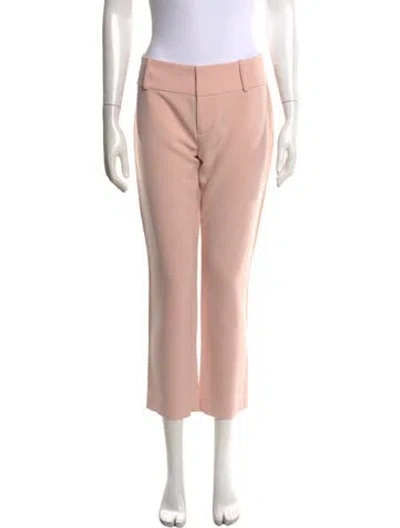 Pre-owned Alice And Olivia Straight Leg Pants In Pink