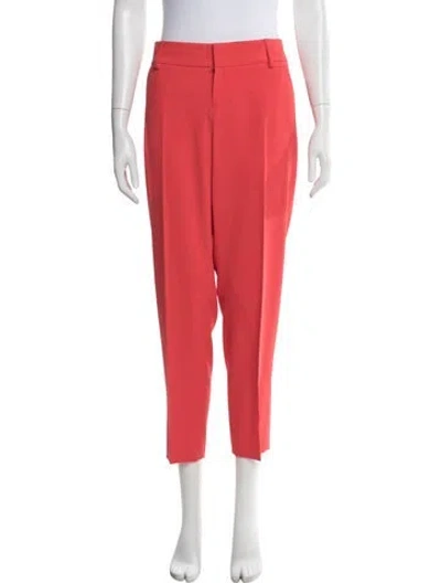 Pre-owned Alice And Olivia Straight Leg Pants In Pink
