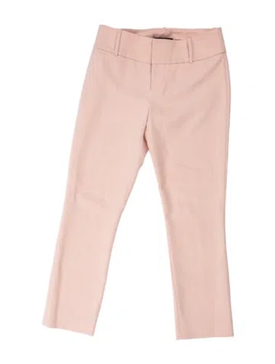 Pre-owned Alice And Olivia Straight Leg Pants In Pink