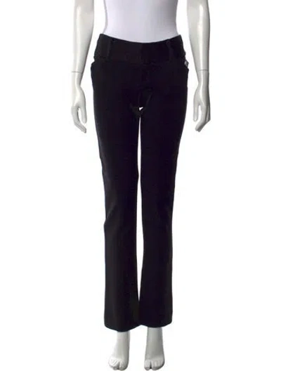 Pre-owned Alice And Olivia Straight Leg Pants W/ Tags In Black