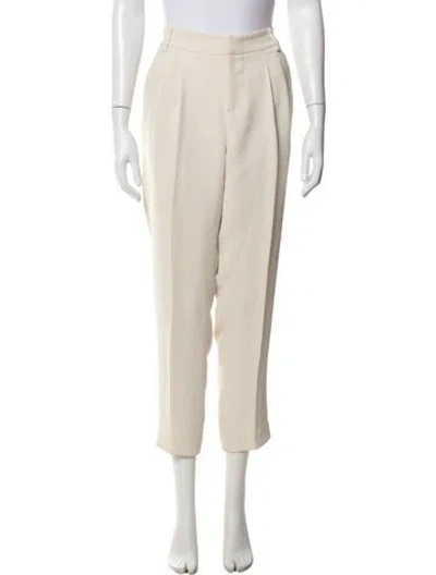 Pre-owned Alice And Olivia Straight Leg Pants In White