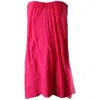 Alice And Olivia Alice & Olivia Strapless Gathered Mini Dress In Pink Silk In Pink