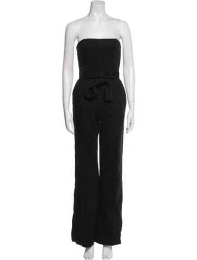 Pre-owned Alice And Olivia Strapless Jumpsuit In Black