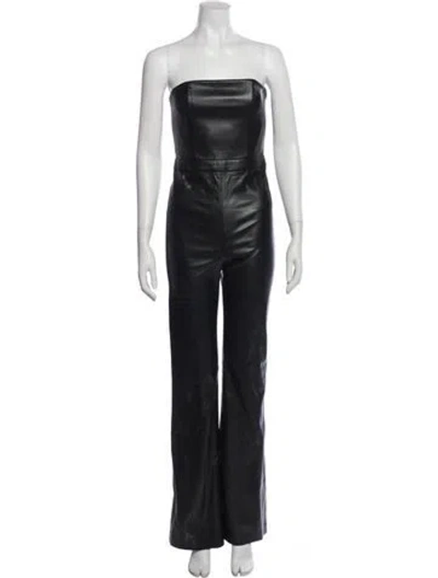 Pre-owned Alice And Olivia Strapless Jumpsuit In Black