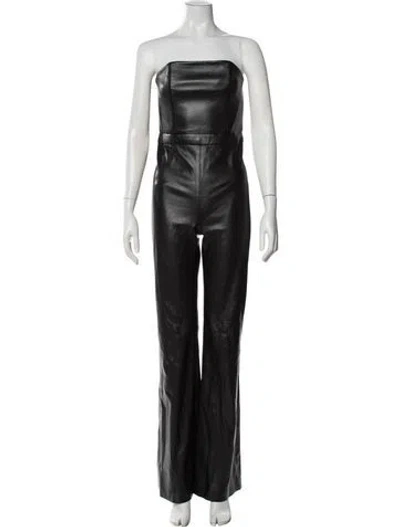 Pre-owned Alice And Olivia Strapless Jumpsuit In Black
