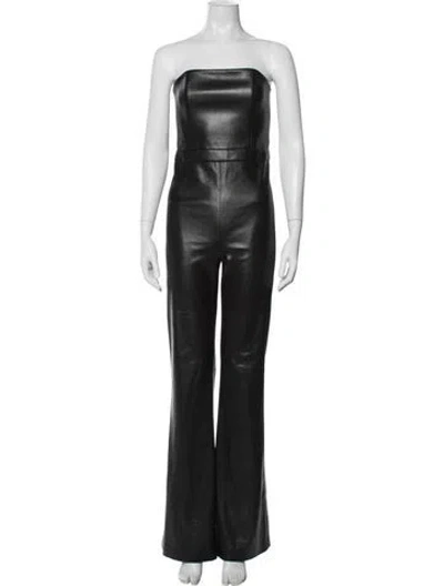Pre-owned Alice And Olivia Strapless Jumpsuit In Black