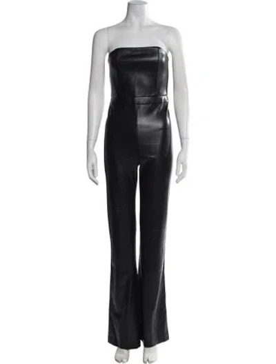 Pre-owned Alice And Olivia Strapless Jumpsuit In Black