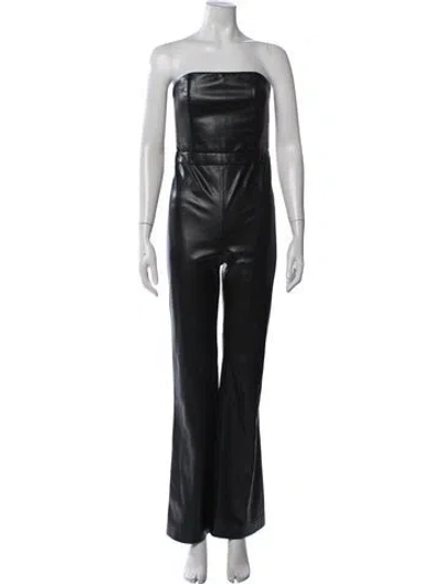 Pre-owned Alice And Olivia Strapless Jumpsuit In Black