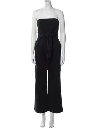 Pre-owned Alice And Olivia Strapless Jumpsuit In Blue