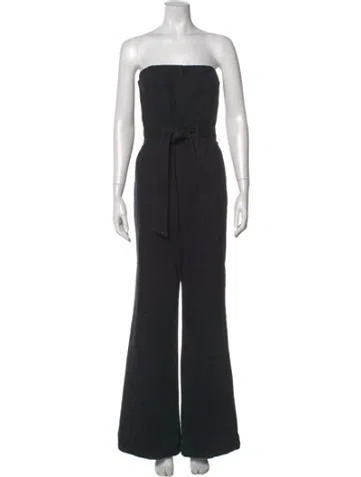 Pre-owned Alice And Olivia Strapless Jumpsuit In Gray