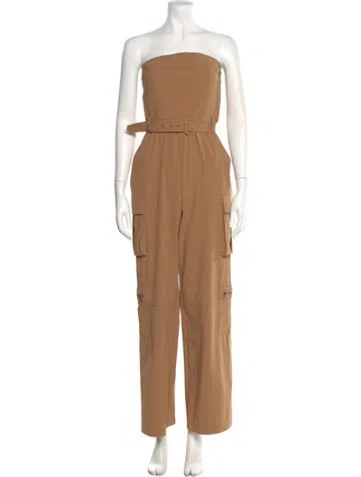 Pre-owned Alice And Olivia Strapless Jumpsuit In Neutral