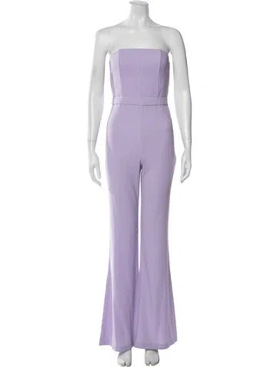 Pre-owned Alice And Olivia Strapless Jumpsuit In Purple