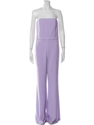 Pre-owned Alice And Olivia Strapless Jumpsuit In Purple