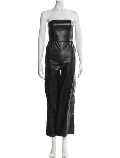 Pre-owned Alice And Olivia Strapless Jumpsuit W/ Tags In Black