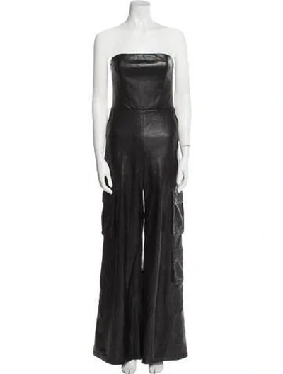 Pre-owned Alice And Olivia Strapless Jumpsuit W/ Tags In Black