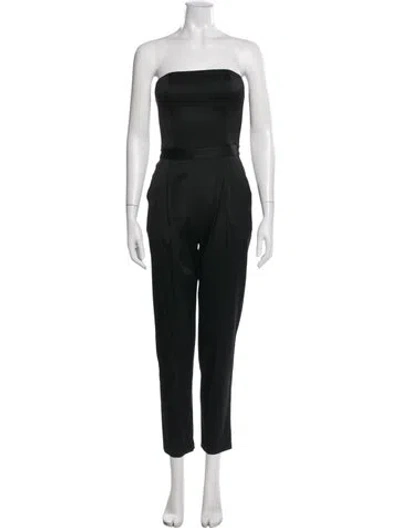 Pre-owned Alice And Olivia Strapless Jumpsuit W/ Tags In Black