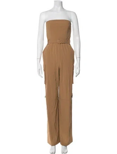 Pre-owned Alice And Olivia Strapless Jumpsuit W/ Tags In Brown