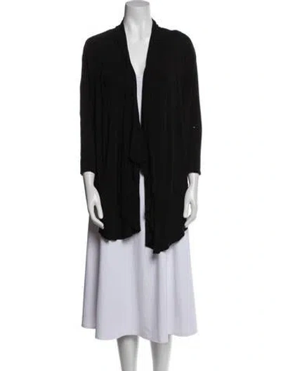 Pre-owned Alice And Olivia Striped Blazer In Black