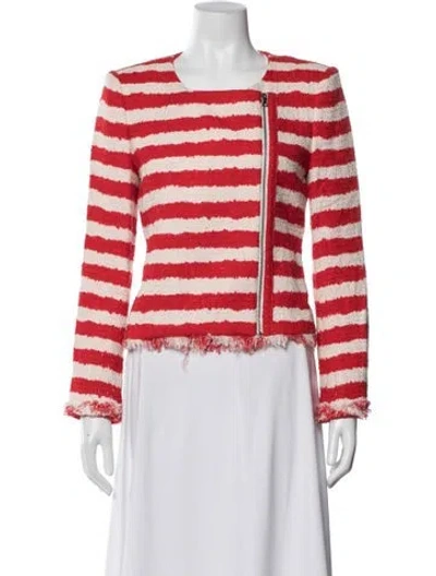 Pre-owned Alice And Olivia Striped Jacket In Multi