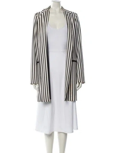 Pre-owned Alice And Olivia Striped Jacket In Neutral