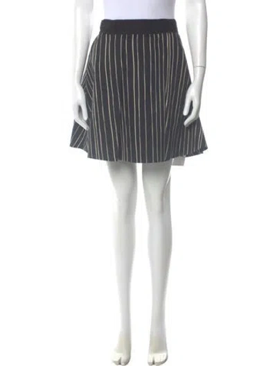 Pre-owned Alice And Olivia Striped Knee-length Skirt In Multi