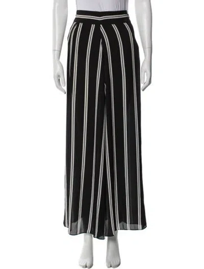 Pre-owned Alice And Olivia Striped Long Skirt In Gray