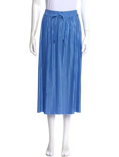 Pre-owned Alice And Olivia Striped Midi Length Skirt W/ Tags In Blue