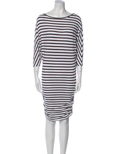 Pre-owned Alice And Olivia Striped Mini Dress In Multi