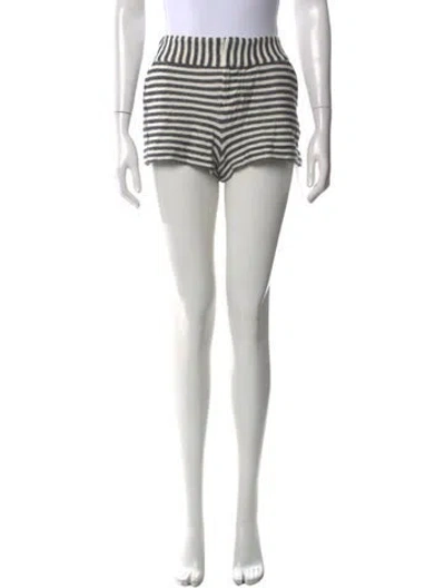 Pre-owned Alice And Olivia Striped Mini Shorts