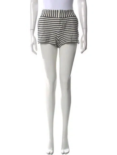 Pre-owned Alice And Olivia Striped Mini Shorts