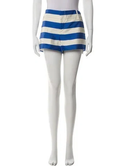 Pre-owned Alice And Olivia Striped Mini Shorts In Multi