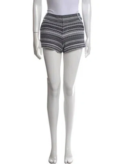 Pre-owned Alice And Olivia Striped Mini Shorts In Multi