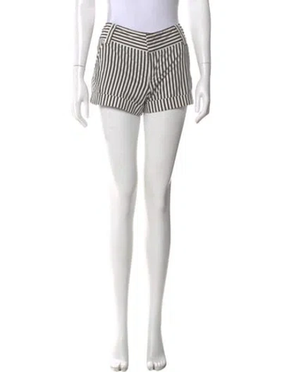 Pre-owned Alice And Olivia Striped Mini Shorts In Multi