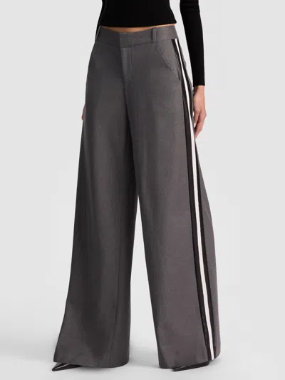 Alice And Olivia Stu Baggy Pant In Gray