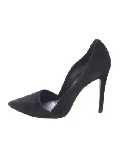 Pre-owned Alice And Olivia Suede D'orsay Pumps In Multi