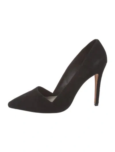 Pre-owned Alice And Olivia Suede Pumps In Black