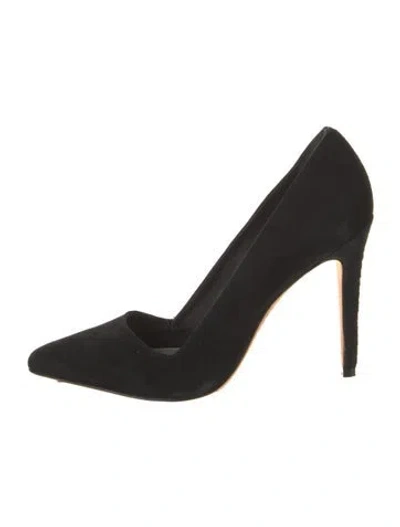 Pre-owned Alice And Olivia Suede Pumps In Black